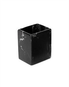 Стакан для зубных щёток Lemer Iguasu полирезин цвет черный