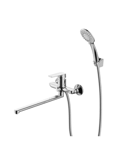 Смеситель для ванны Iddis Token TOKSBL2i10 однорычажный с лейкой и шлангом цвет хром