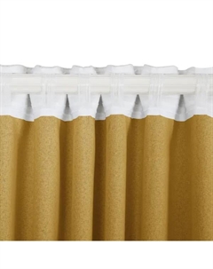 Штора на ленте со скрытыми петлями блэкаут Sanur 200x300 см цвет горчичный Kreaforta