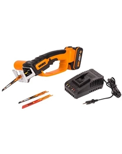 Пила сабельная аккумуляторная Worx WP892E, 20 В, АКБ и ЗУ в комплекте