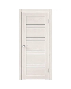 Дверь межкомнатная со стеклом Лайн 1 70x200 см Hardflex цвет дуб тернер белый без замка, без петель Velldoris