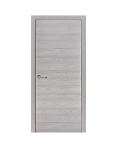 Дверь межкомнатная глухая с замком в комплекте 60x200 см Hardflex цвет ясень серый Принцип