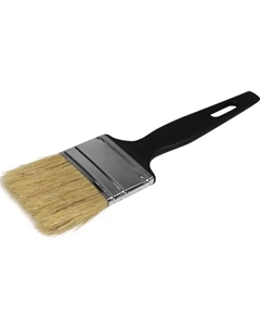 Кисть флейцевая для водных красок 50 мм натуральная щетина Сибртех