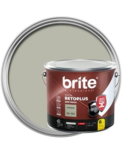 Эмаль для пола Betoplus полуматовая цвет кремневый 1.9 кг Brite