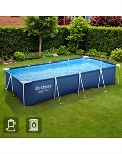 Бассейн каркасный прямоугольный 56424 BW 400x211x81 см Bestway