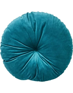 Подушка декоративная Emerald 1 37x37 см цвет темно-бирюзовый Linen way