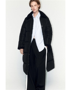 Пальто стеганое с опушкой из искусственного меха Befree