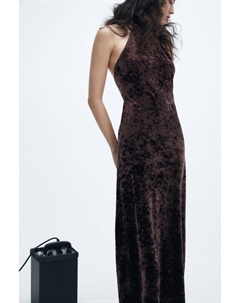 Платье миди бархатное с воротником Befree