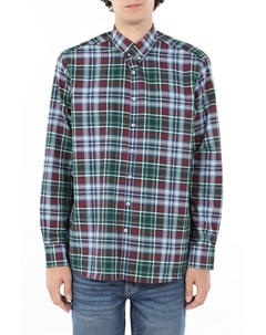 Рубашка хлопковая в клетку Bugatti