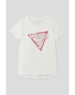 Хлопковая футболка с принтом Guess