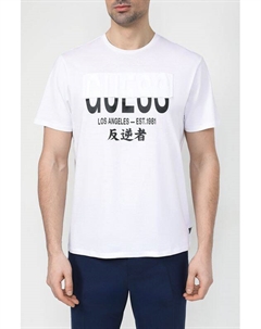 Хлопковая футболка с принтом Guess