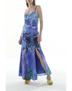 Платье на бретелях из поплина с принтом Desigual