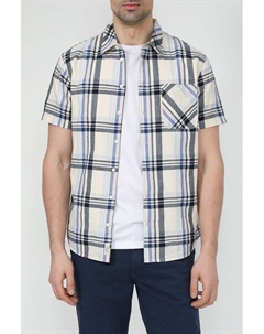 Рубашка хлопковая в клетку с карманом Blend
