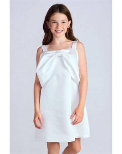 Платье на лямках с бантом Смена