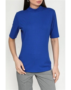 Водолазка с короткими рукавами в рубчик Comma,