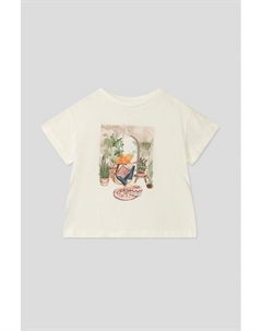 Футболка хлопковая с принтом Mayoral