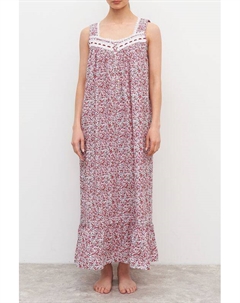 Ночная сорочка хлопковая с принтом Eileen west