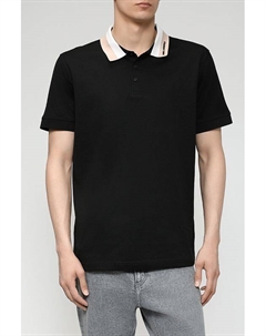 Хлопковое поло с контрастным воротником Karl lagerfeld