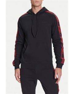 Худи хлопковое с тесьмой на рукавах Hugo