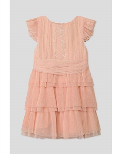 Платье из тюля с оборками и стразами Mayoral