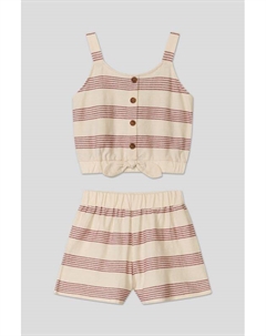 Комплект из топа и шорт с принтом Mayoral