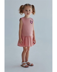 Хлопковое платье с принтом Evika kids
