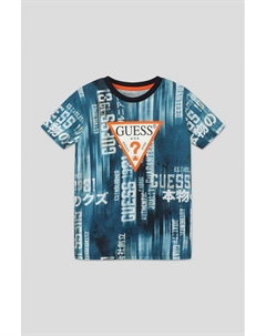 Футболка хлопковая с принтом Guess