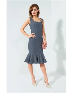 Приталенный сарафан с принтом Paola ray