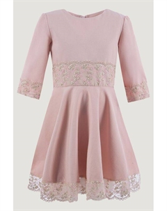 Хлопковое платье с кружевом Evika kids