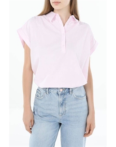 Рубашка хлопковая с коротким рукавом Comma,