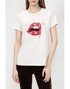 Хлопковая футболка с принтом Guess