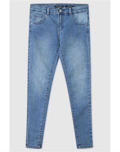 Зауженные джинсы с потертостями Guess