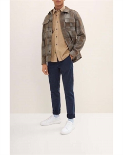 Брюки хлопковые прямого кроя Tom tailor