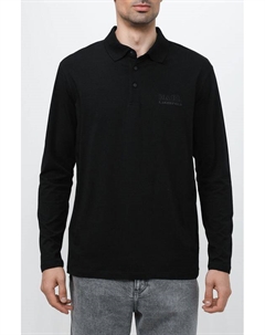 Однотонное поло с логотипом Karl lagerfeld