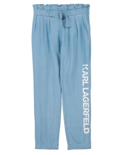 Брюки с текстовым принтом Karl lagerfeld