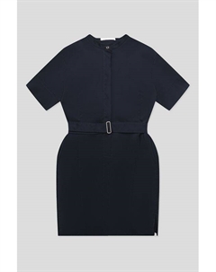 Платье с коротким рукавом и поясом Boss