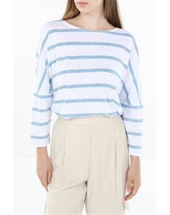 Джемпер из смесового хлопка в полоску Comma,