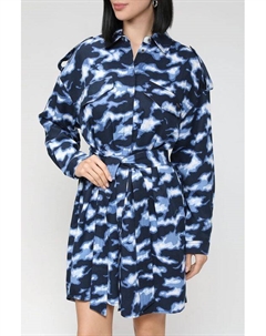 Платье-рубашка с защитным принтом Pepe jeans