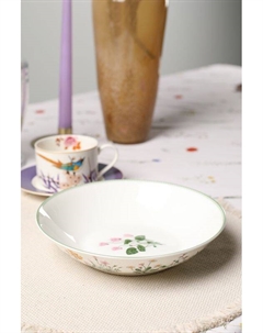 Тарелка фарфоровая с принтом Botanika 21maison