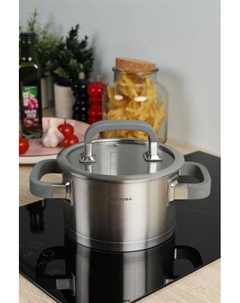 Кастрюля со стеклянной крышкой Leona Nadoba