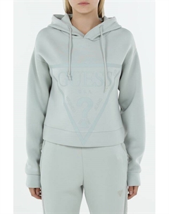 Худи укороченного кроя с логотипом Guess
