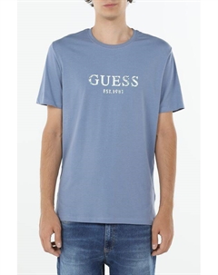 Футболка хлопковая с логотипом Guess