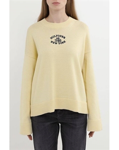 Джемпер хлопковый с логотипом Tommy hilfiger