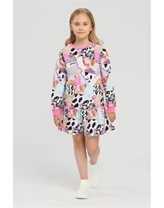 Платье хлопковое с принтом Choupette