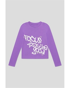 Лонгслив хлопковый с принтом Ovs