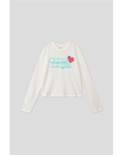 Хлопковый лонгслив с принтом Ovs