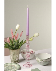 Подсвечник декоративный Swirl Pink Pip studio