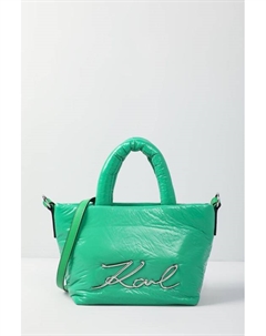 Сумка шоппер с логотипом бренда Signature Karl lagerfeld