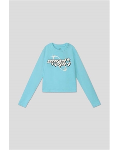 Хлопковый лонгслив с принтом Ovs