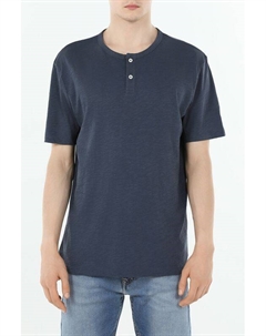 Футболка хлопковая на пуговицах Marc o'polo